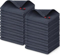 Homaxy 100% Cotton Waffle Weave Dish Cloths, 24 Pack, Dark Grey by Homaxy