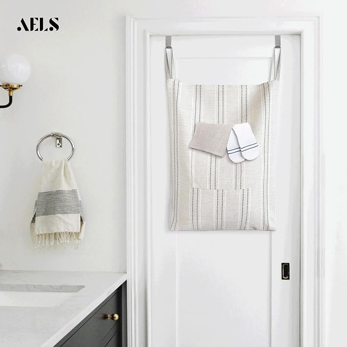 AELS Farmhouse Hanging Laundry Hamper - Image 6