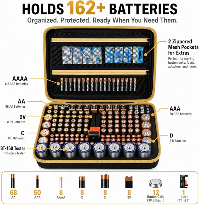 Comecase Battery Organizer Case - Image 2