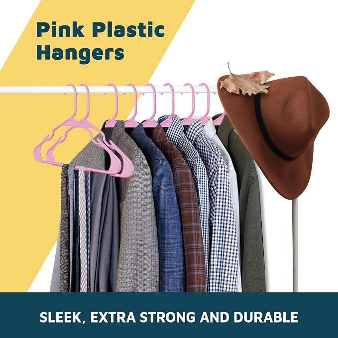 Lifemaster Plastic Clothes Hangers – Heavy Duty Hanger Set, - Image 9
