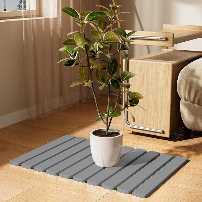 Foldable Stone Bath Mat, Diatomaceous Earth Stone Drying Mats - Image 8