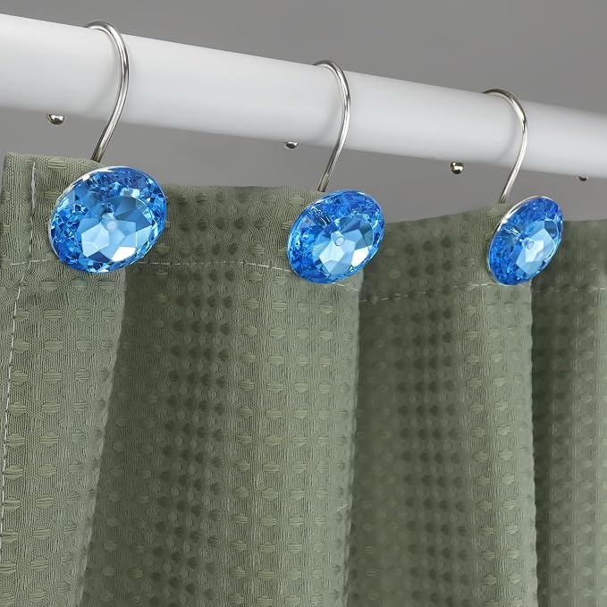 12PCS Shower Curtain Hooks Rings - Image 4
