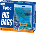 Ziploc Big Bags 20 Gallon XXXL, Reusable Large-Capacity Plastic Storage Bags by Unknown