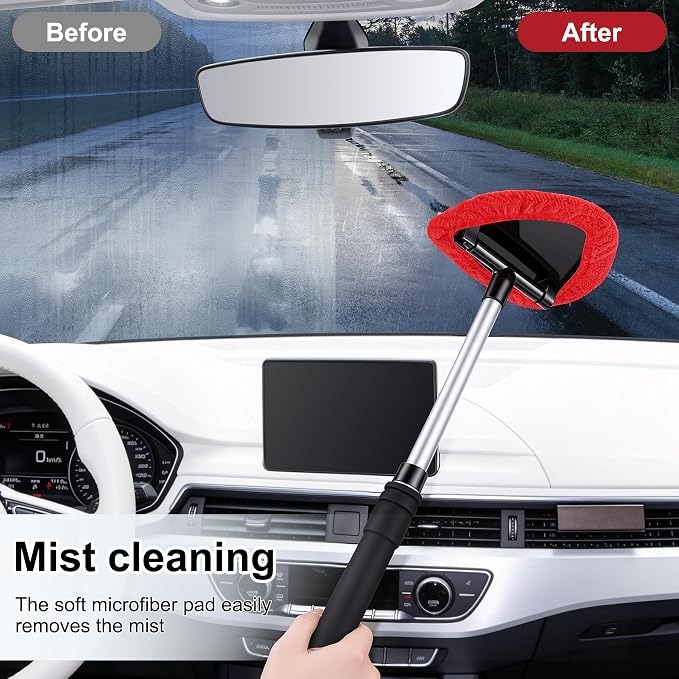 JUSTTOP Windshield Cleaner Tool, Car Interior and Exterior Window Cleaning Kit - Image 6