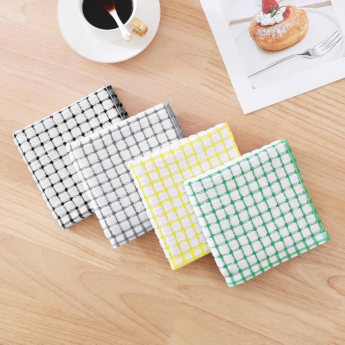 Kitinjoy Cotton 16 Pack Terry Kitchen Dish Cloths - Image 5