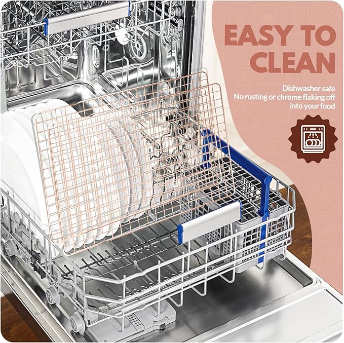 2 PCS Cooling Racks for Cooking and Baking, 14.8x10 Inches Stainless Steel Cooling Rack, Sheet Pan with Wire Rack for Baking Sheet, Bacon Rack Oven Safe Fits Jelly Roll Sheet Pan