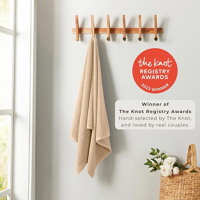 Great Bay Home 100% Cotton 6 Pack 26x16 Hand Towel Set - Image 2