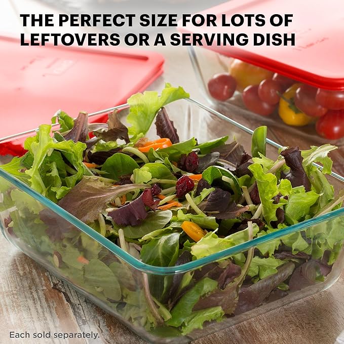 Pyrex Simply Store 11 Cup Glass Food Storage Container, BPA-Free Lid | Meal - Image 4