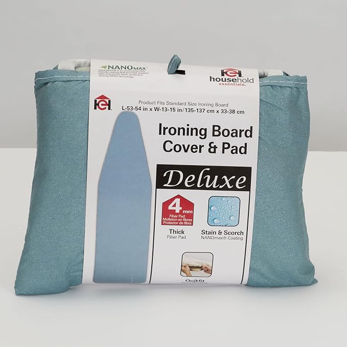 Household Essentials 2002DSP Deluxe Ironing Board Pad and Cover | 100% Cotton | - Image 2