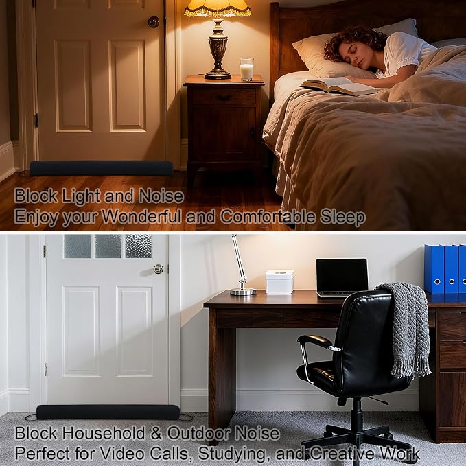 36 Inch Door Draft Stopper, Blocks Hot Cold Air - Image 3