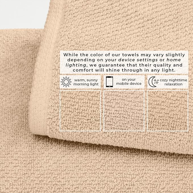 Great Bay Home 100% Cotton 12-Pack 13x13 Wash Cloth - Image 5