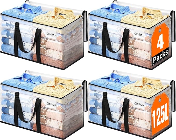 Moving Bags, Extra Large Heavy Duty Storage Bags, 4 Packs | Packing Bags by EpicTotes