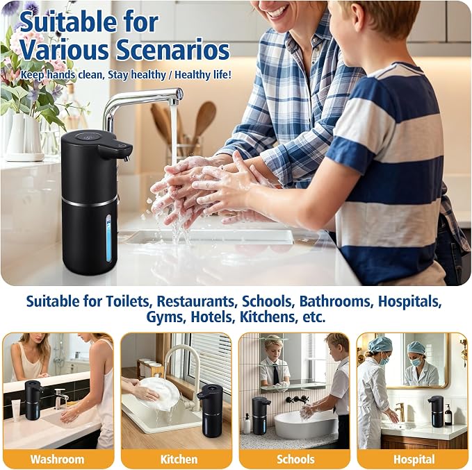 Automatic Foam Soap Dispenser Touchless | USB Rechargeable Smart Hand Soap - Image 9