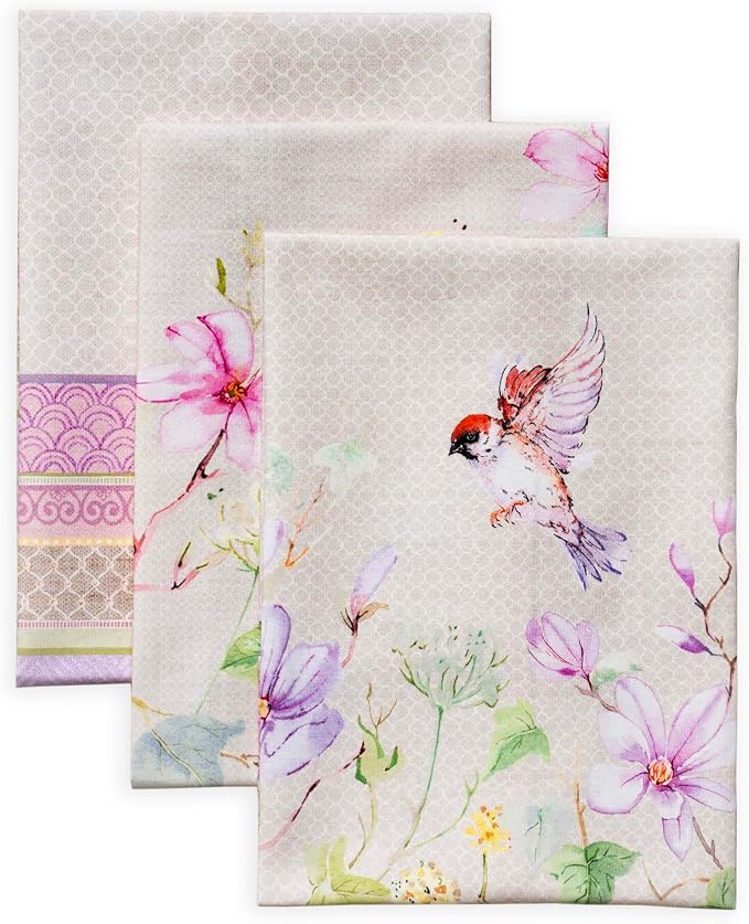 Maison d' Hermine Kitchen Towels Set of 3 Reusable 100% Cotton 27.50" x 20" by MaisondHermine