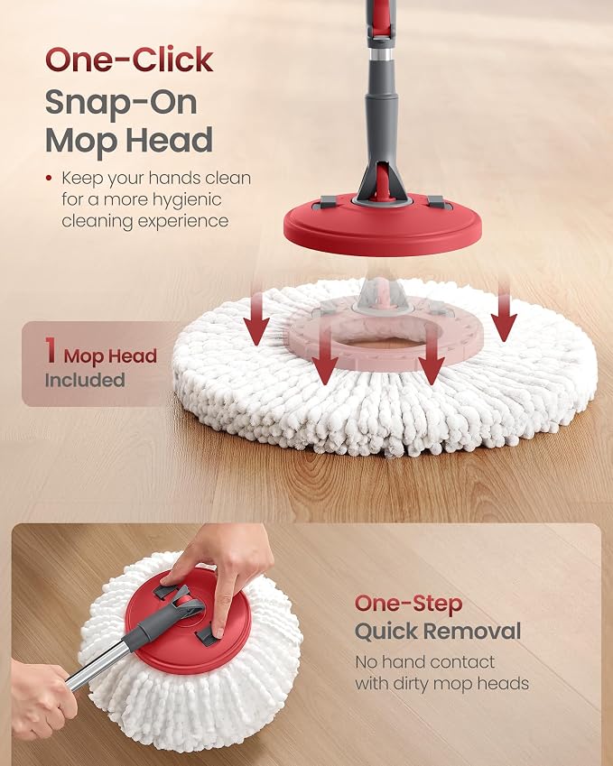 SONGMICS Spin Mop and Bucket Set - Image 4