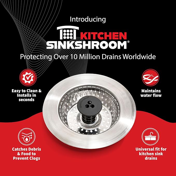 SinkShroom Revolutionary Clog-Free Sink Strainer Basket - Image 2