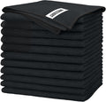 FIXSMITH Black Microfiber Cleaning Cloth -Pack of 12, Highly Absorbent Cleaning by FIXSMITH