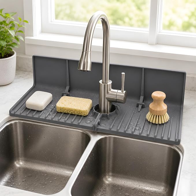 Faucet Mat for Kitchen Sink by Gosmol