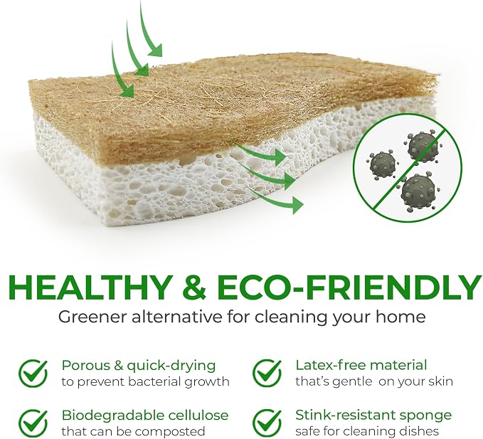 AIRNEX Natural Kitchen Sponges - Image 3