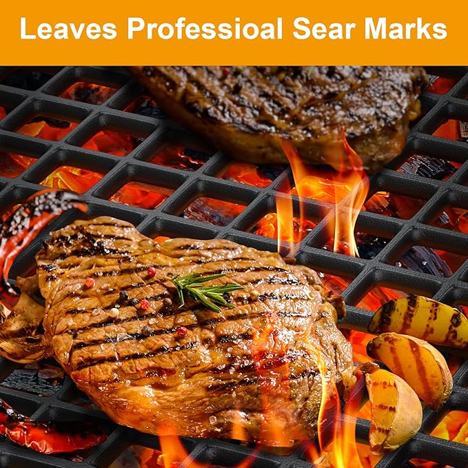 Dual Sided Sear Cooking Grate for Weber Genesis & Spirit 2016 and Newer Grill,Cast Iron Grid Grates for Weber Genesis 2022 SX-325S S-325S E-325S EX-325S 7670