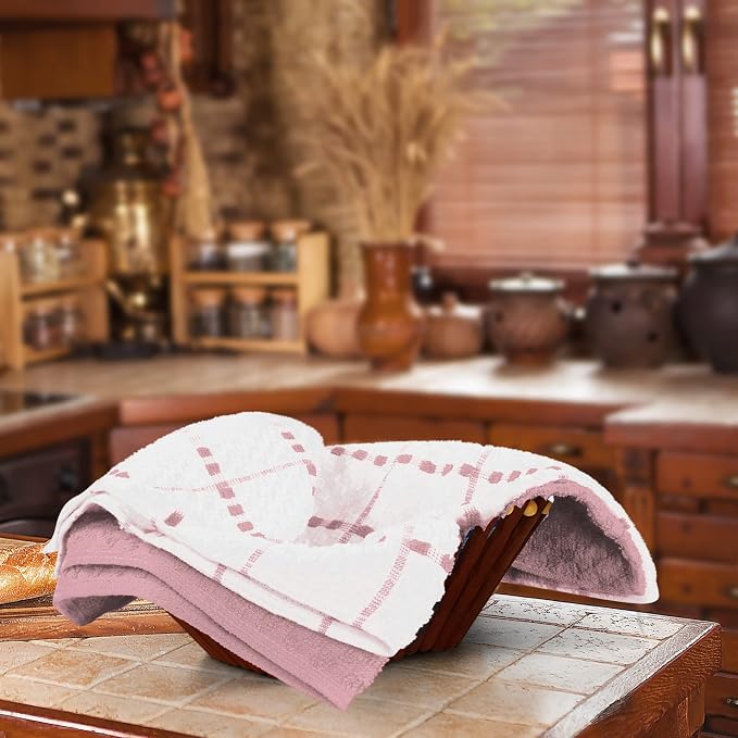 Utopia Towels Kitchen Towels 12 Pack 15x25 Inch Ring Spun Cotton Pink | Super - Image 5