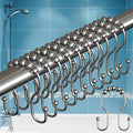 BigFoot Shower Curtain Hooks, Stainless Steel, Rust-Resistant, Easy Install | by BigFoot