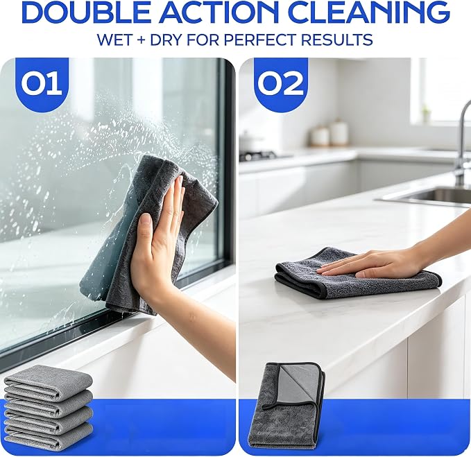 5PC Genie Magic Cleaning Cloth, - Image 2