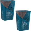 Mind Reader 60L Slim Laundry Hamper, Clothes Basket, Ventilated by MindReader