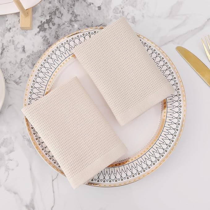 Homaxy 100% Cotton Waffle Weave Dish Cloths, 8 Pack - Image 8