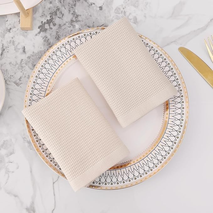 Homaxy 100% Cotton Waffle Weave Dish Cloths, 6 Pack - Image 8