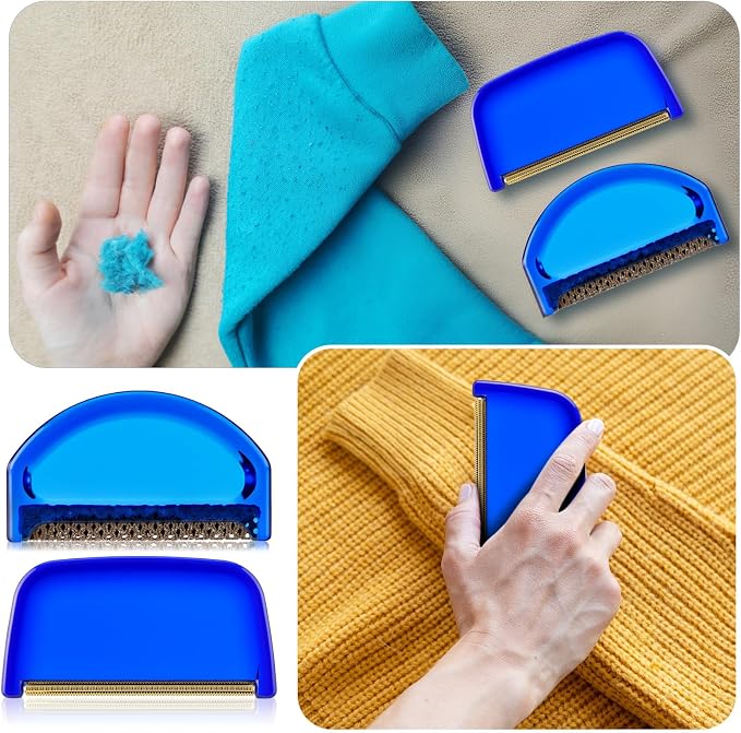 Boao 20 Pieces Sweater Combs to Remove Pilling, Retro Luxury | Fabric Shaver - Image 4