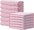Kitinjoy Cotton 12 Pack Kitchen Towels and Dishcloths Sets by Kitinjoy