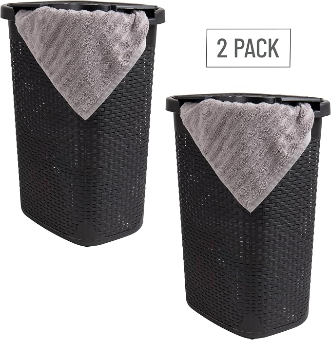Mind Reader Slim Laundry Hamper - Image 7