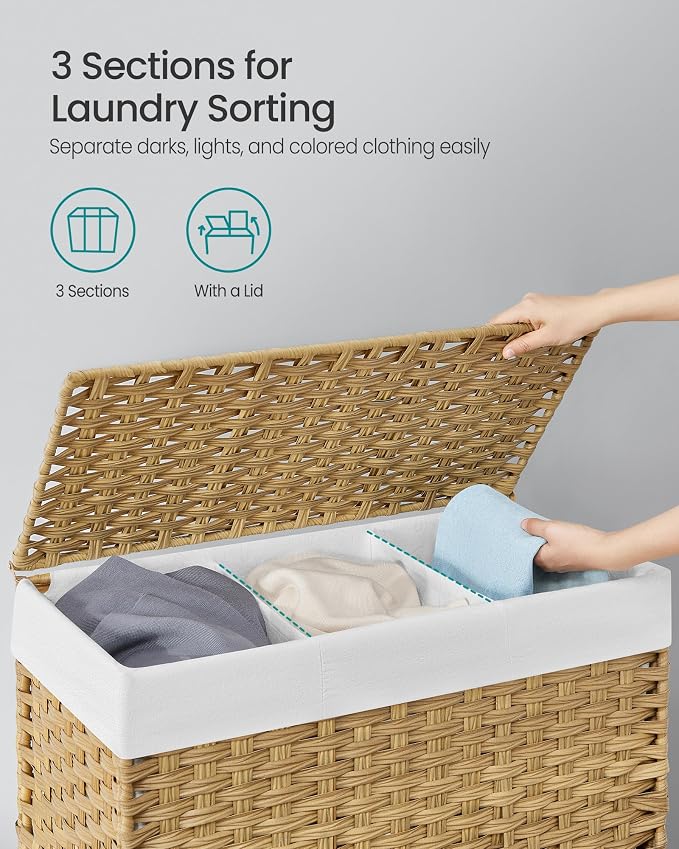 SONGMICS Rolling Laundry Hamper - Image 3