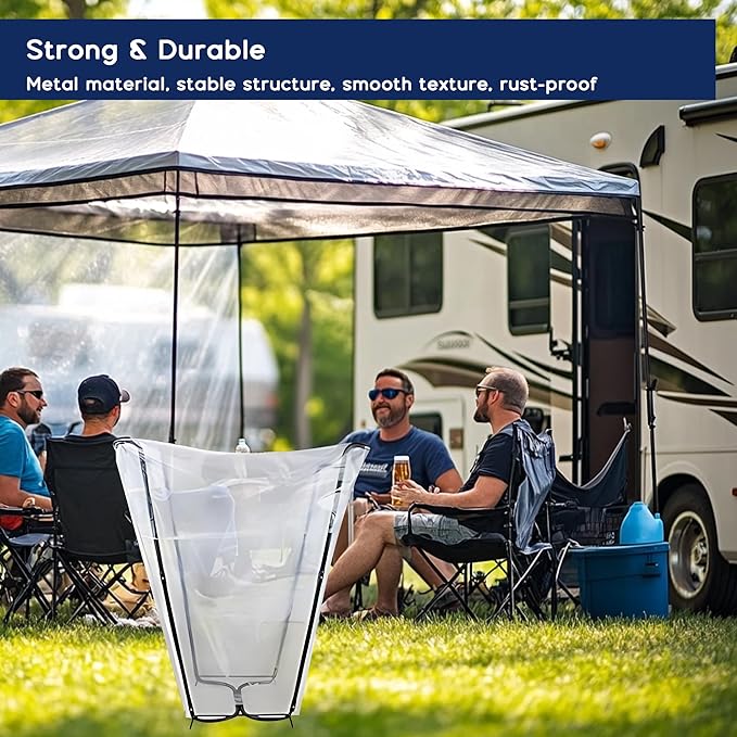 Outdoor Trash Bag Holder Stand, Metal Garbage Bag Holder - Image 4