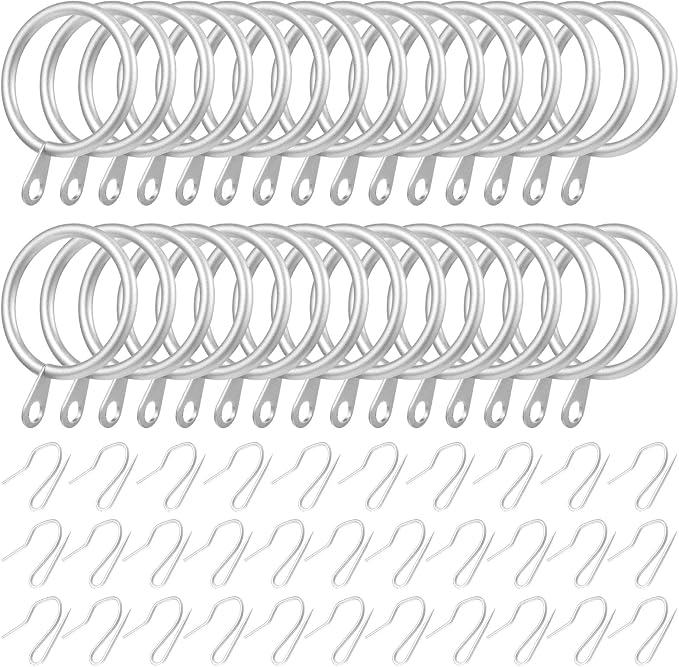 Hotop 30 Pcs Metal Curtain Rings - Image 7