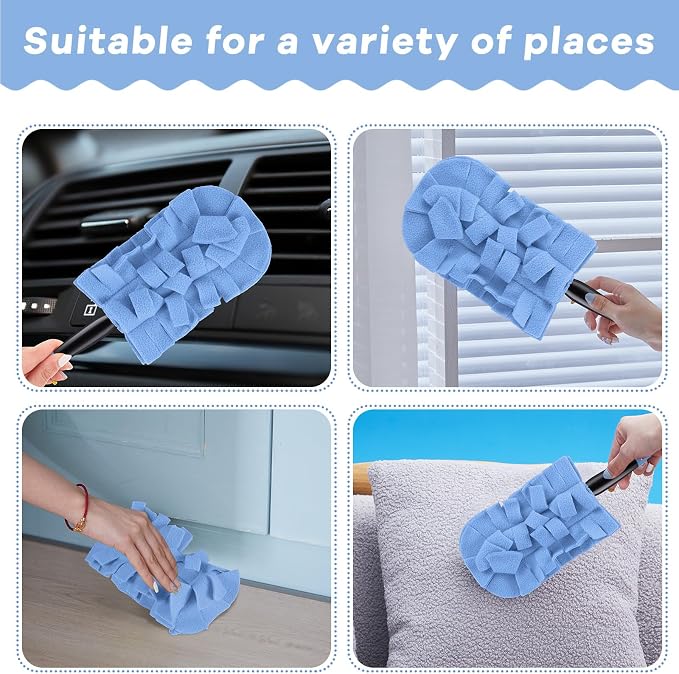 Zubebe 12 Pcs Reusable Duster Refills Fleece - Image 3