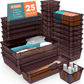 SpaceHacks 25 PCS Plastic Drawer Organizer, 4-Size Versatile Organizer Trays & by SpaceHacks