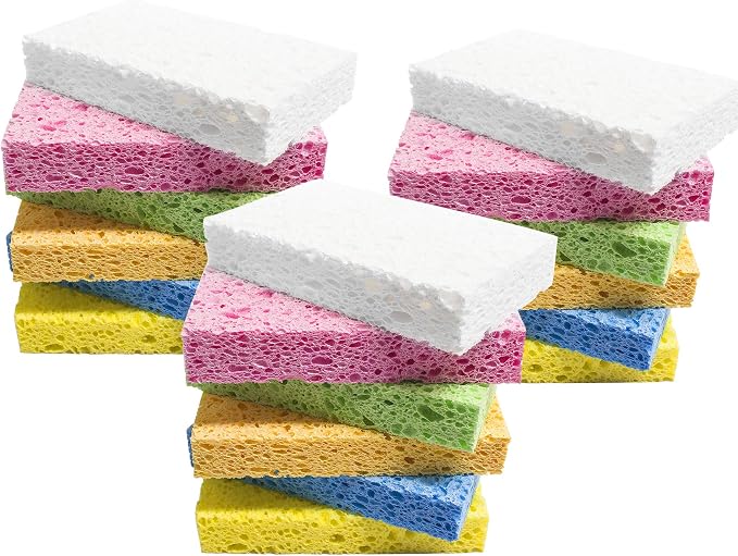 ARCLIBER 18 Pack Colorful Cellulose Sponges Non-Scratch by ARCLIBER
