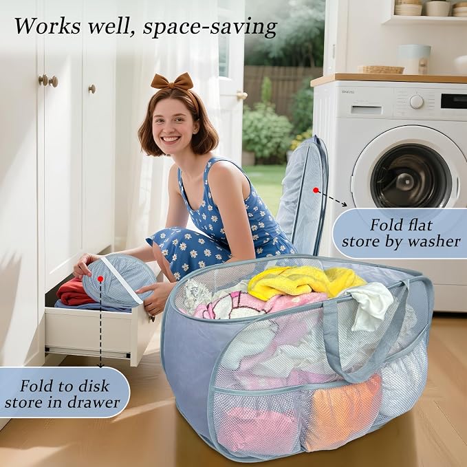 Pop Up Laundry Hamper 2 Pack - Image 4
