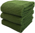 Avocado Forest Green Kitchen Dish Towels, 100% Cotton by SerafinaHome