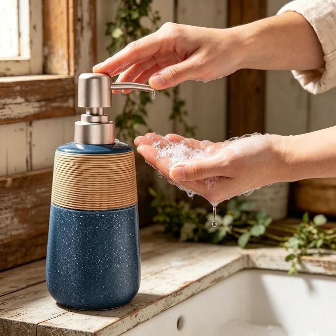 Hand Soap Dispenser, Ceramic Liquid Soap Dispenser - Image 2