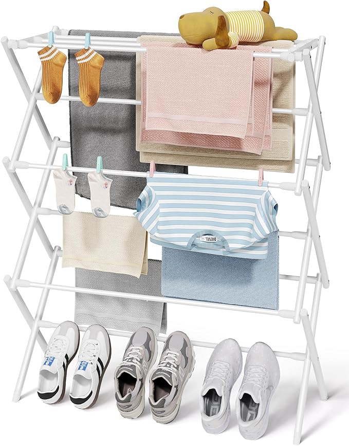 Sakugi Foldable 3-Tier Clothes Drying Rack 37.4" H by Sakugi