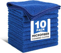 TEAWOO 10 PCS Navy Blue Microfiber Cleaning Cloths, Car Towels, Kitchen Towels by TEAWOO