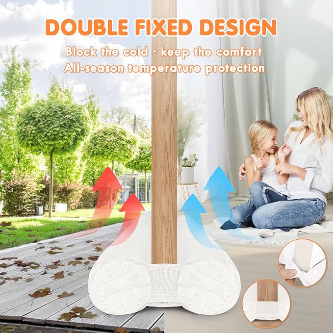 Premium Velvet Under Door Draft Stopper, Door Draft Stoppers - Image 8