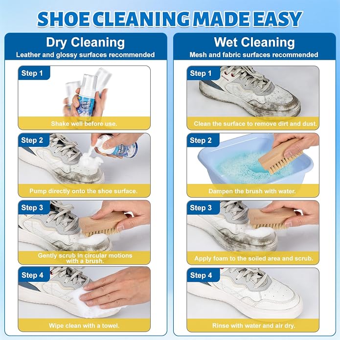 Jevvu Shoe Cleaner, Sneaker Cleaner Foam - Image 5