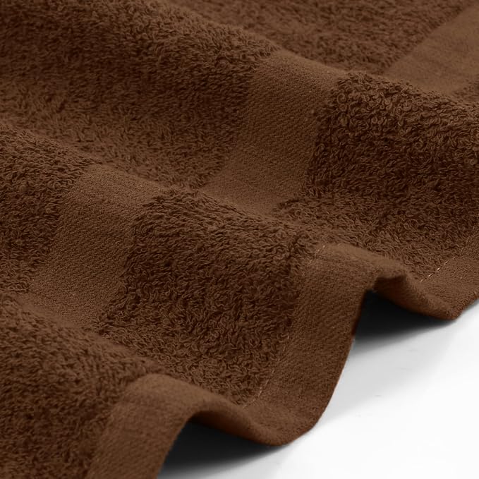 Utopia Towels Salon Towels, 16x27 in, 100% Cotton, Dark Brown | Highly - Image 4