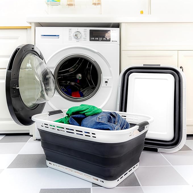 SAMMART 42L Collapsible Plastic Laundry Basket - Image 7