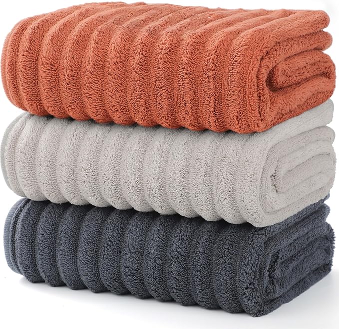 Luxury 3-Piece Quick-Dry Bath Towel Set – Ultra Soft Microfiber Towels | Hand - Image 2