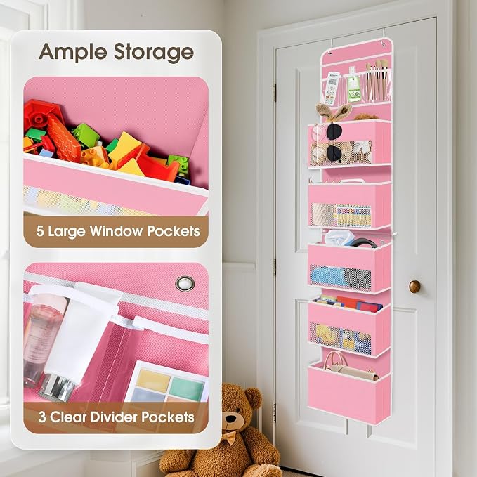 1Pack Over The Door Organizer Large Capacity Hanging Storage Room Organizer - Image 4